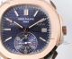 Patek Philippe Nautilus Two Tone Rose Gold Blue Dial Fake Watches (4)_th.jpg